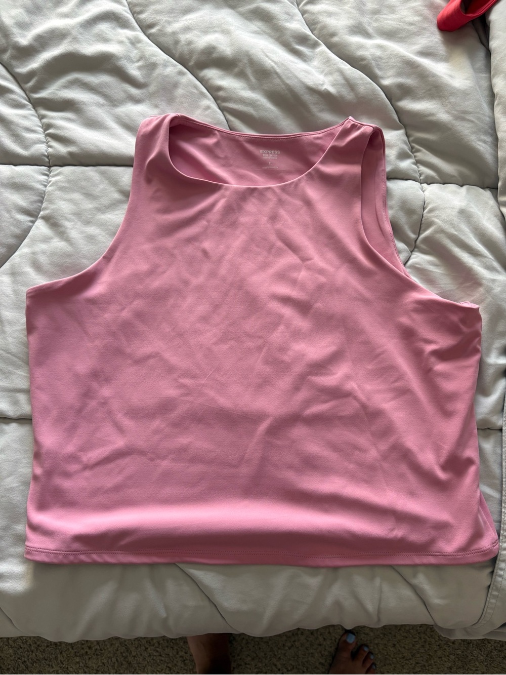 Express Women's Pink Sleeveless Tank Top